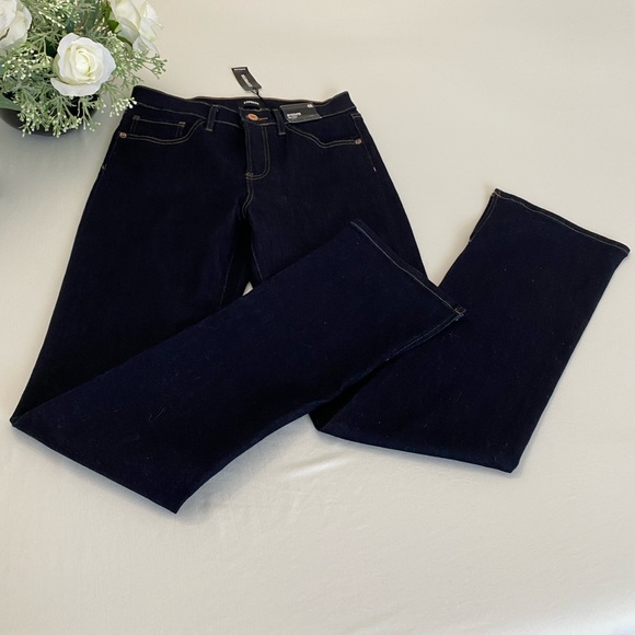 EXPRESS WOMEN SKYSCRAPER MID RISE BLUE JEANS SIZE 4R - Picture 3 of 17